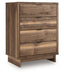 Chirason - Brown - Four Drawer Chest - Simple Home Plus
