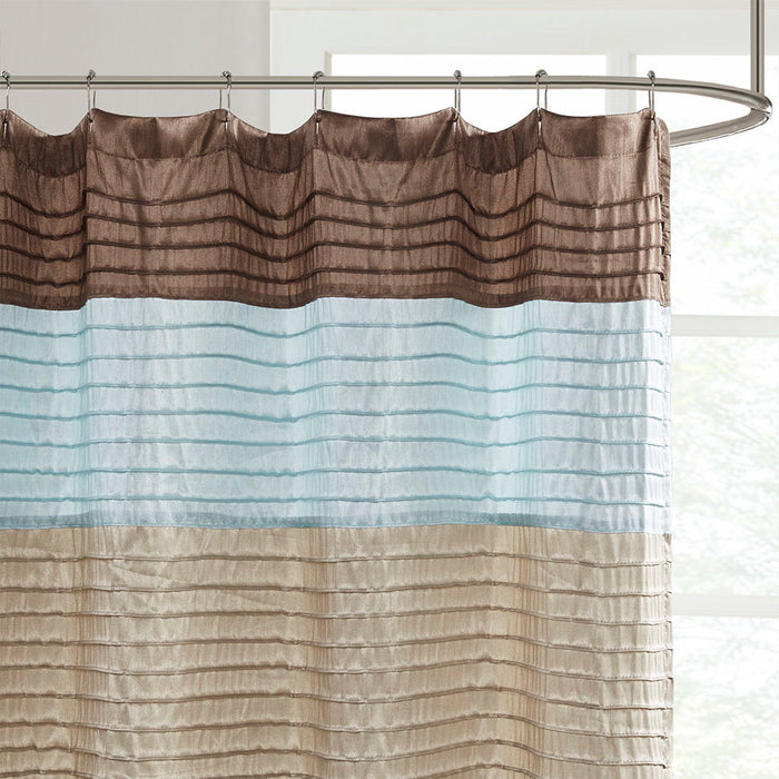 Amherst - Shower Curtain - Blue - Simple Home Plus