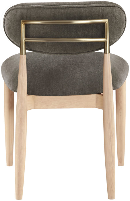Riccio - Fabric Dining Side Chair (Set of 2) - Natural Frame - Simple Home Plus