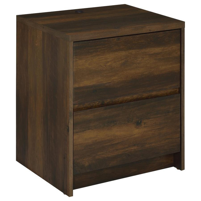 Westpark - 2-Drawer Nightstand LED Lights And USB - Simple Home Plus