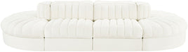 Rummi - Oval Velvet Performance Fabric Upholstered 8 Piece Modular Sectional - Simple Home Plus
