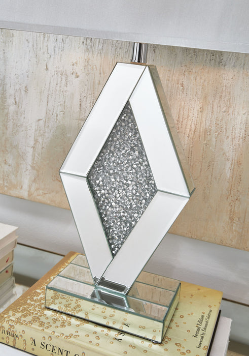 Prunella - Silver Finish - Mirror Table Lamp - Simple Home Plus