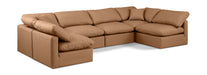 Indulge - Faux Leather 6 Piece Modular U-Shaped Sectional - Simple Home Plus