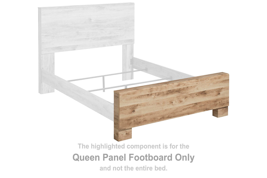 Hyanna - Queen Panel Footboard - Tan Brown - Simple Home Plus