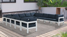 Nizuc - Outdoor Patio 13 Piece Modular Sectional With White Frame - Simple Home Plus