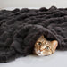 Vivienne - Faux Fur Throw - Gray - Simple Home Plus