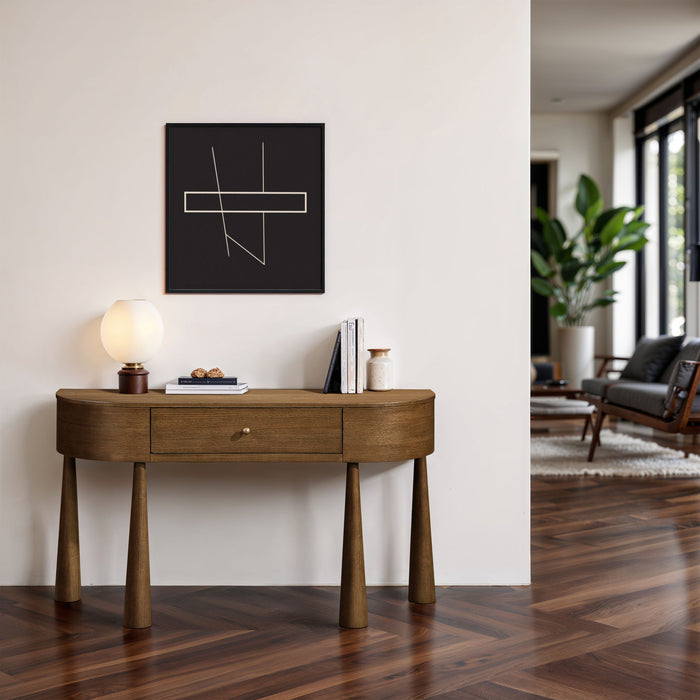 Oasis - Acacia Veneer And Solid Wood Console Table - Simple Home Plus