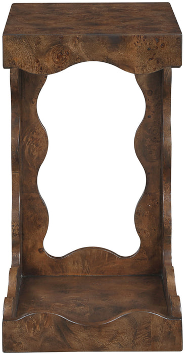 Vassa - Burl Veneer End Table - Simple Home Plus