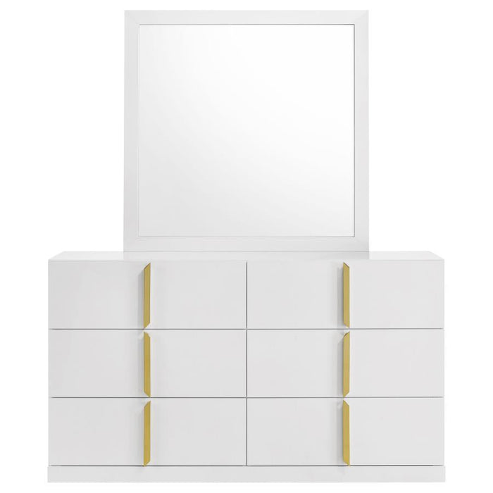 Ines - 6-Drawer Bedroom Dresser Cabinet - Simple Home Plus
