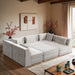 Stellar - 6 Piece Upholstered Modular Sectional - Simple Home Plus