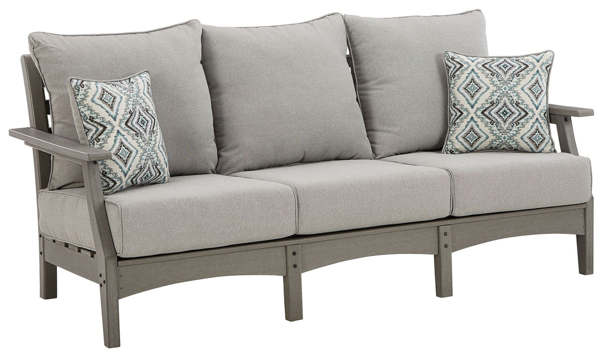 Visola - Gray - Sofa with Cushion - Simple Home Plus