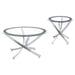 Brooke - Round Glass Top Coffee Table Set - Simple Home Plus