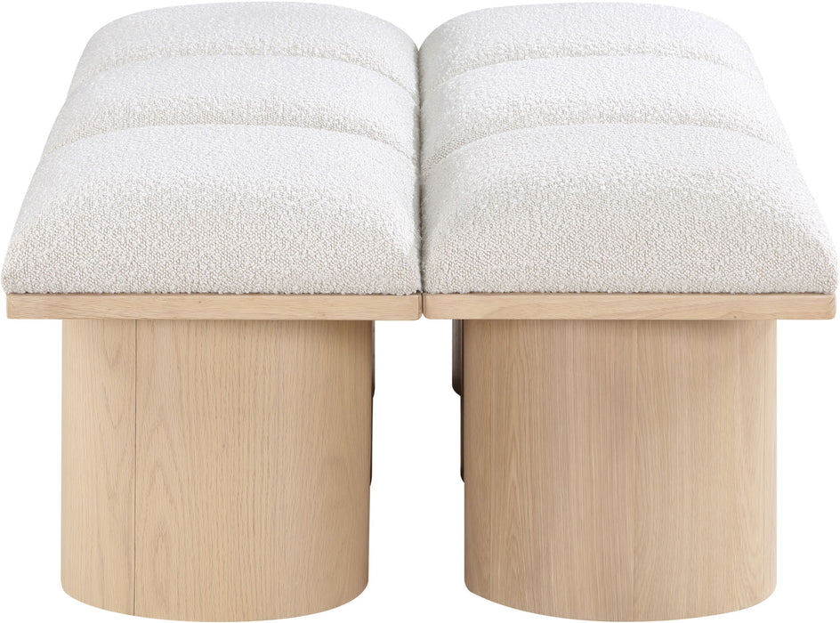 Pavilion - 6 Piece Modular Bench With Natural Base - Simple Home Plus