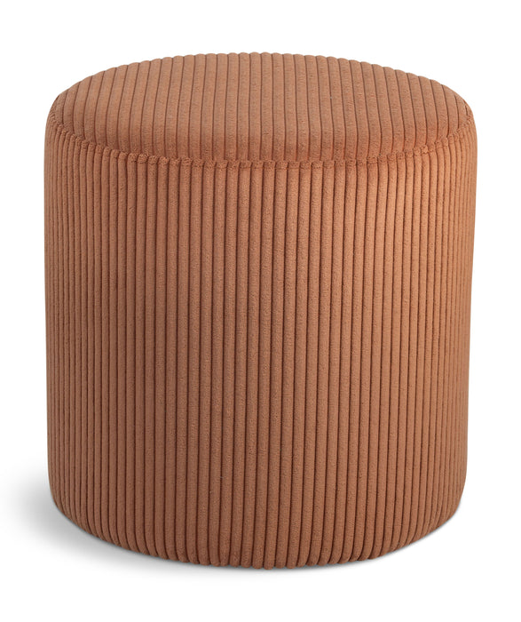 Roy - Round Microsuede Ottoman / Stool - Simple Home Plus