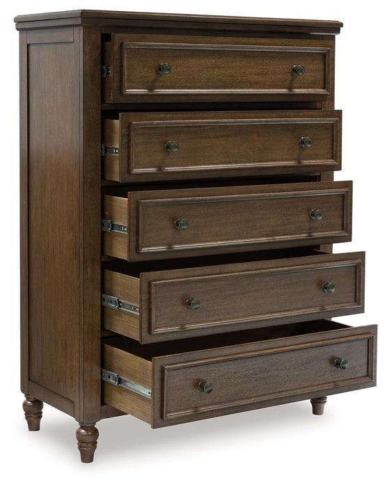 Sturlayne - Brown - Five Drawer Chest - Simple Home Plus