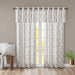 Saratoga - 18" Fretwork Print Grommet Top Window Valance - Ivory - Simple Home Plus