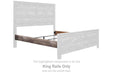 Wynnlow - King Crossbuck/Poster Rails - Gray - Simple Home Plus