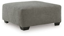 Clarington - Oversized Accent Ottoman - Greystone - Simple Home Plus