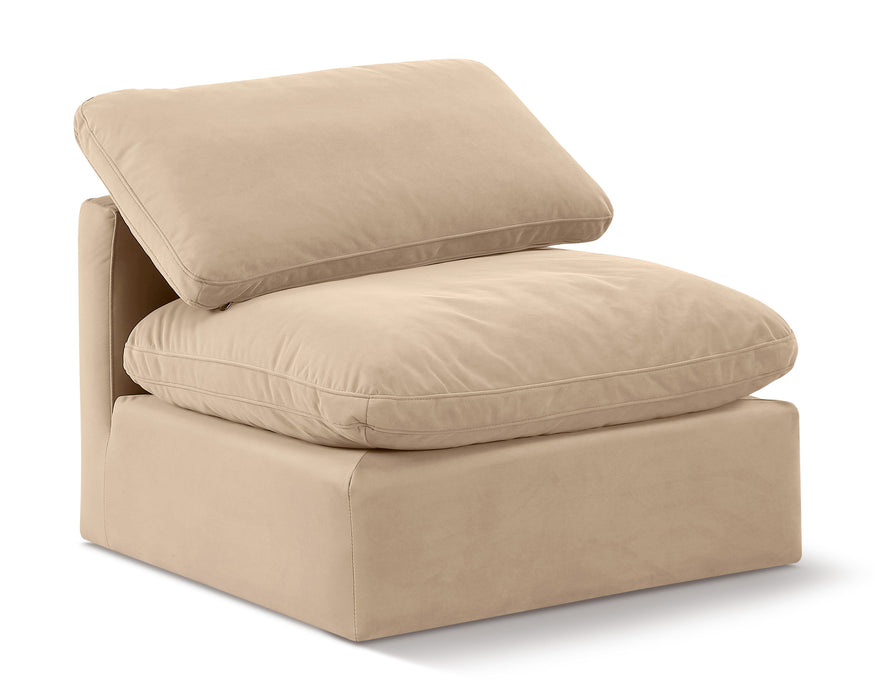 Indulge - Velvet Armless Chair - Simple Home Plus