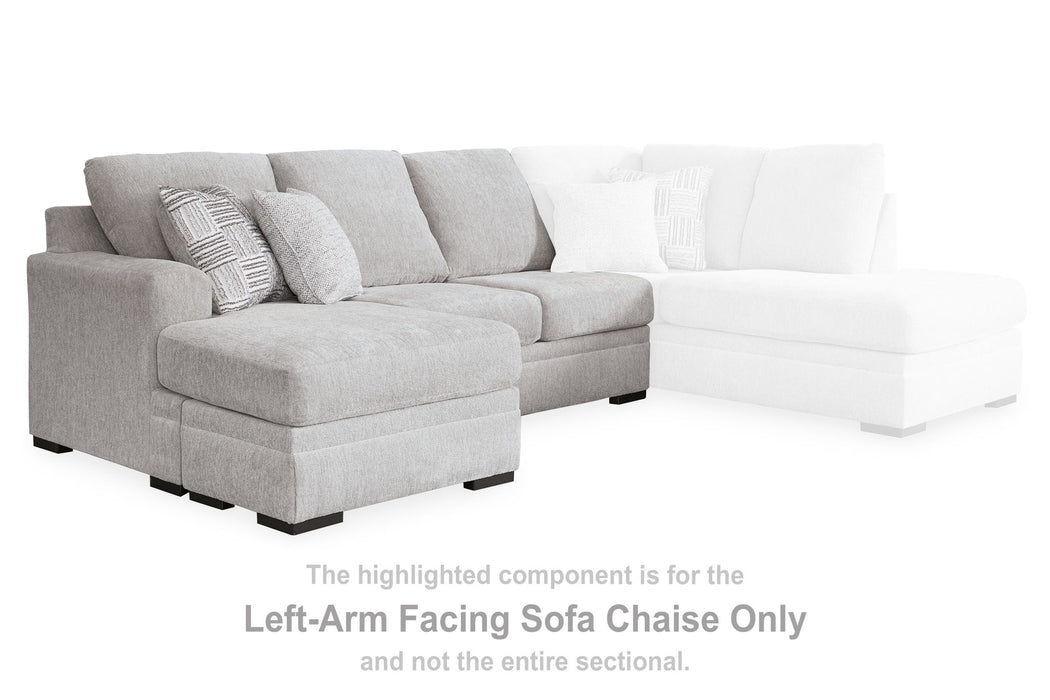 Gabyleigh - Laf Sofa Chaise - Nickel - Simple Home Plus
