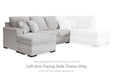 Gabyleigh - Laf Sofa Chaise - Nickel - Simple Home Plus