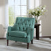 Qwen - Button Tufted Accent Chair - Teal - Simple Home Plus