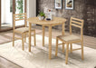Bucknell - 3 Piece Round Drop Leaf Dining Table Set - Simple Home Plus