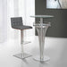 Yukon - Contemporary Bar Table - Gray Frosted - Simple Home Plus