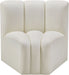 Arc - Faux Leather Curved Corner Chair - Simple Home Plus