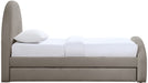 Andaz - Chenille Fabric Upholstered Trundle Bed - Simple Home Plus