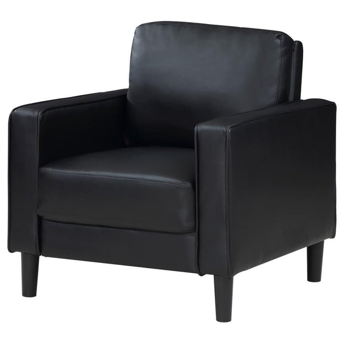 Ruth - Upholstered Track Arm Accent Chair - Simple Home Plus