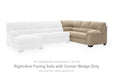 SimpleJoy - RAF Sofa With Corner Wedge - Sand - Simple Home Plus