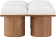 Pavilion - 4 Piece Modular Bench With Brown Base - Simple Home Plus
