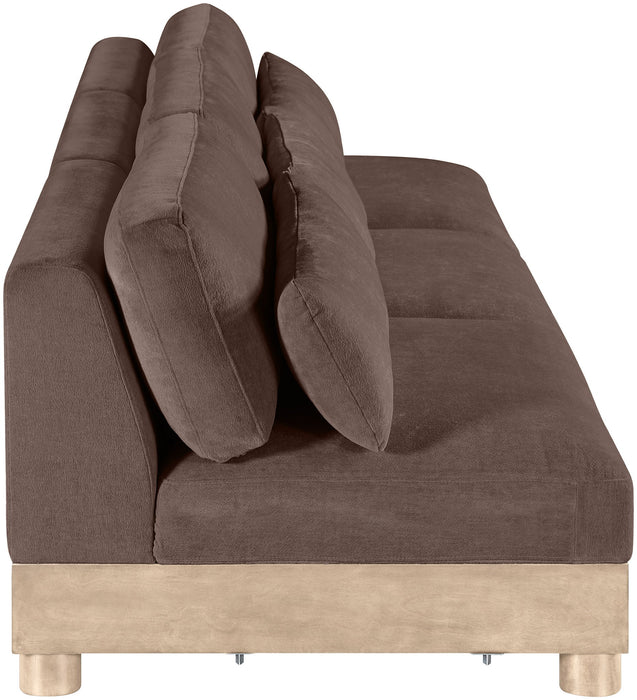 Turin - Chenille Fabric Upholstered Modular Sectional - Brown - Simple Home Plus