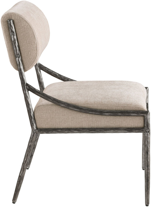 Bastille - Upholstered Dining Side Chair (Set of 2) - Silver Frame - Simple Home Plus