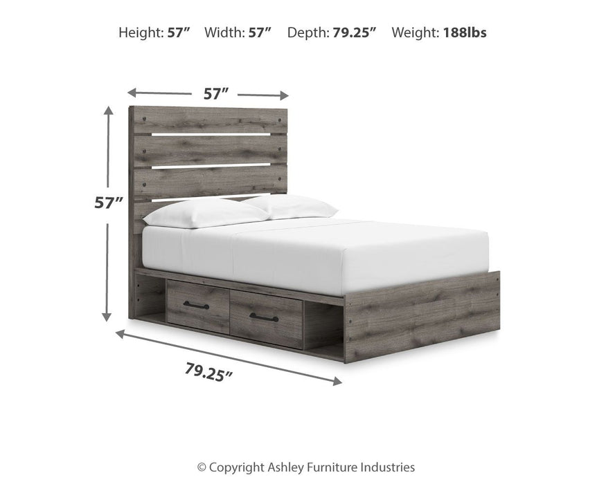 Graystorm - Panel Storage Bed - Simple Home Plus