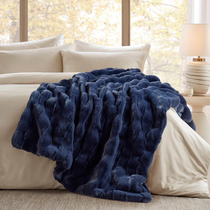 Vivienne - Throw - Navy - Simple Home Plus