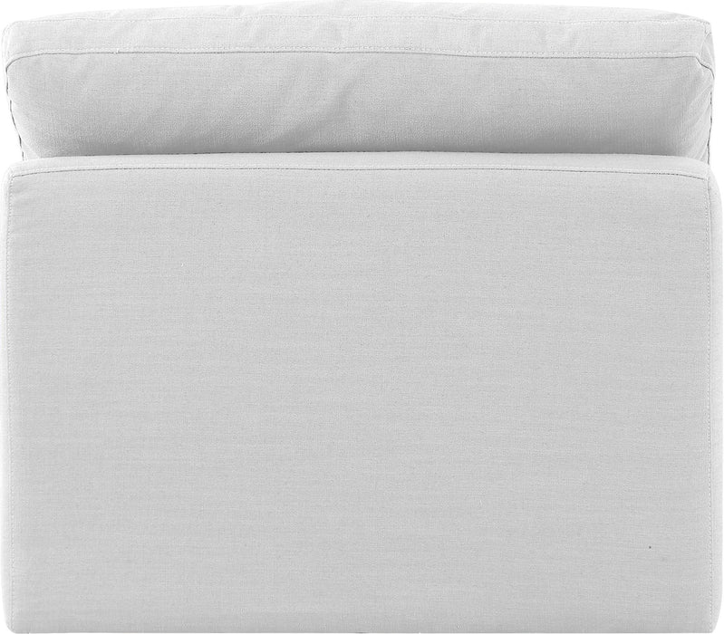 Indulge - Linen Armless Chair - White - Simple Home Plus