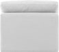Indulge - Linen Armless Chair - White - Simple Home Plus