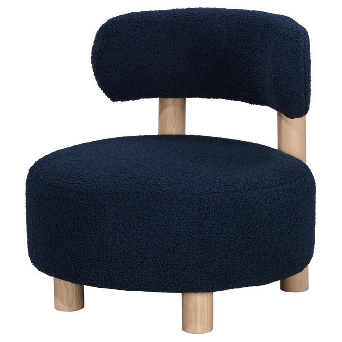 Zonie - Boucle Upholstered Barrel Back Accent Chair - Simple Home Plus