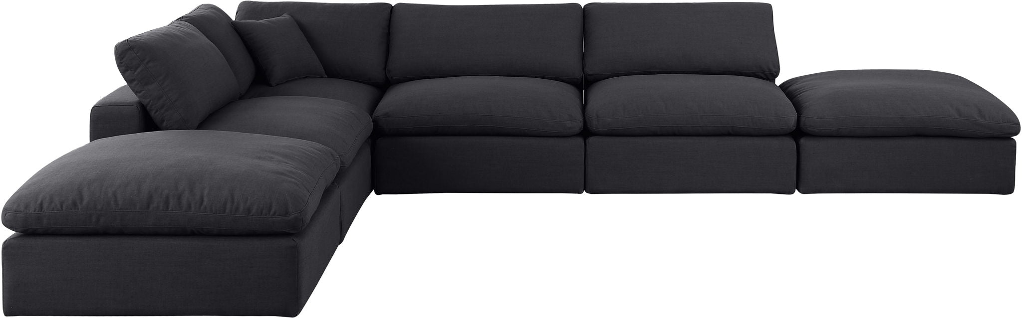 Comfy - 6 Piece Linen Modular Sectional - Simple Home Plus