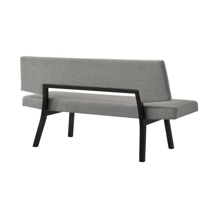 Channell - Dining Bench - Black / Charcoal - Simple Home Plus