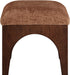 Lawson - Chenille Fabric Upholstered Ottoman - Walnut Base - Simple Home Plus
