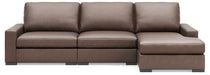Calden - 3-Piece Sectional With RAF Corner Chaise - Chocolate - Simple Home Plus