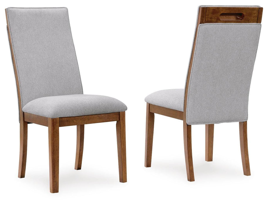 Lyncott - Dining Upholstered Side Chair (Set of 2) - Beige / Brown - Simple Home Plus