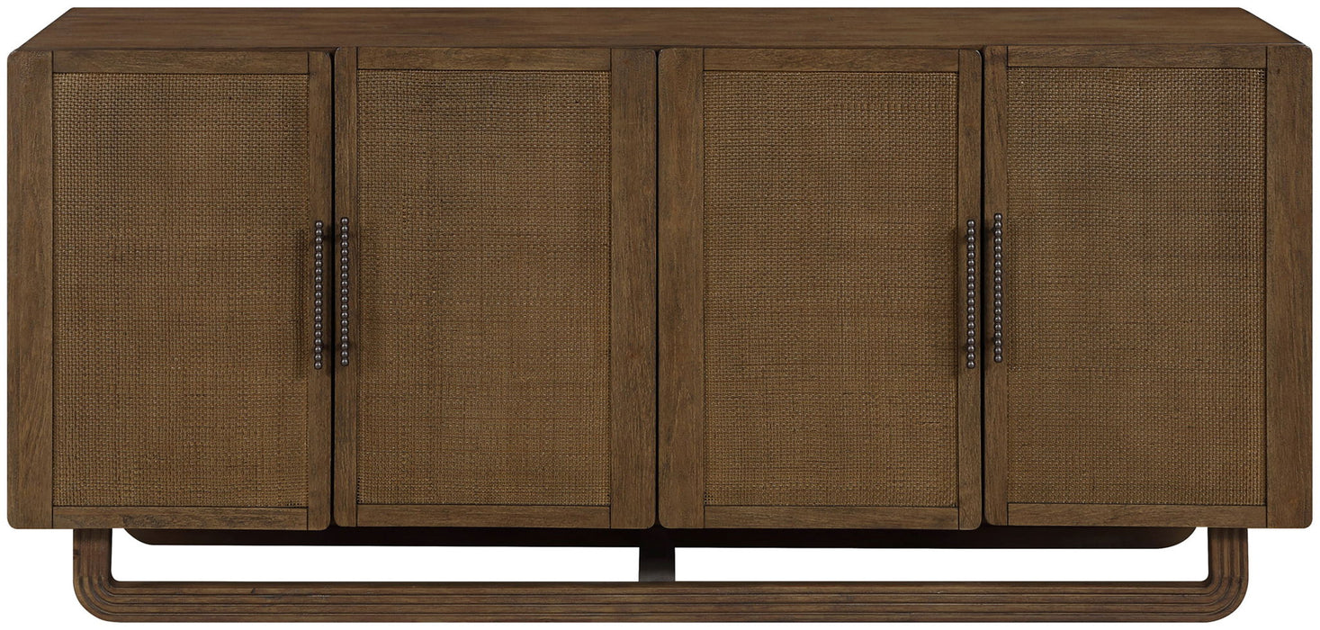Sova - Solid Wood, Oak Veneer And Stainless Steel Sideboard/Buffet - Simple Home Plus