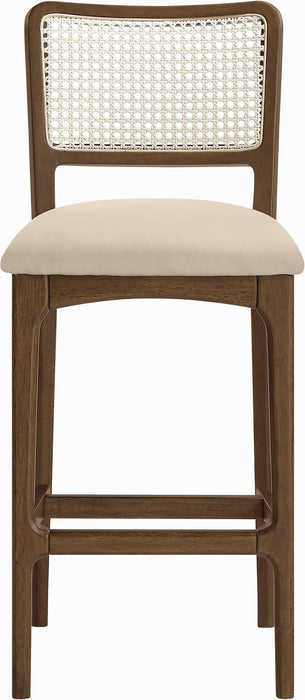 Atrium - Upholstered Bar Stool (Set of 2) - Brushed Brown Frame - Simple Home Plus