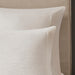 Hanae - King Blend Yarn Dyed 3 Piece Duvet Cover Set - White - Simple Home Plus