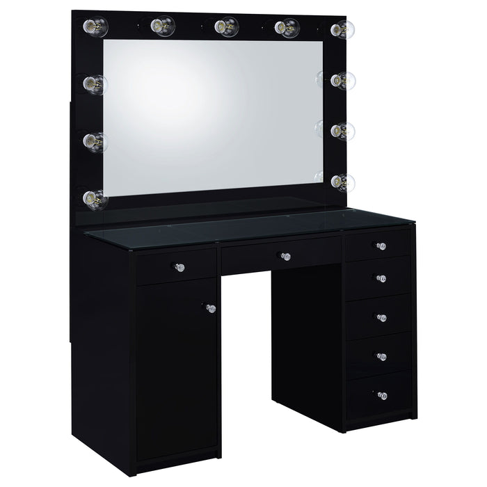 Acena - 7-Drawer Vanity Set With Lighting - Simple Home Plus