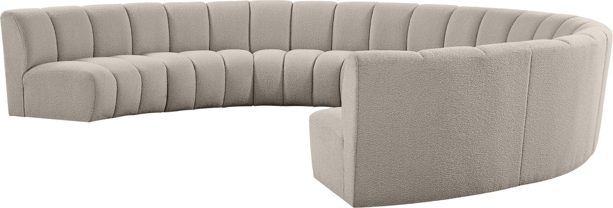 Infinity - 8 Piece Boucle Modular Sectional - Simple Home Plus